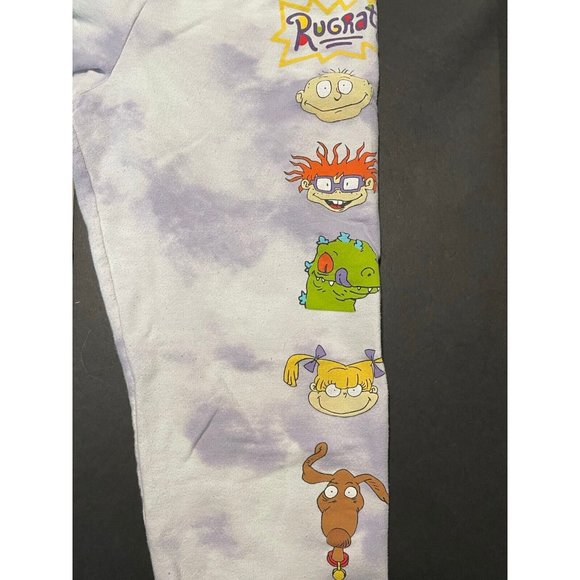 Nickelodeon Rugrats jogger sweatpants womens XS 23 x 26 117508 tye dye purple - Picture 8 of 11